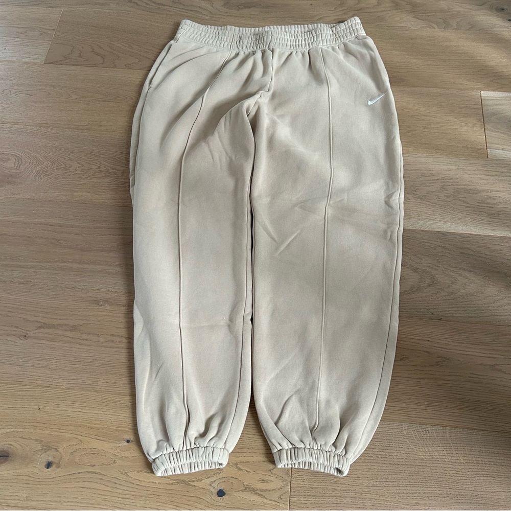Nike Tan Sweatpants with Logo